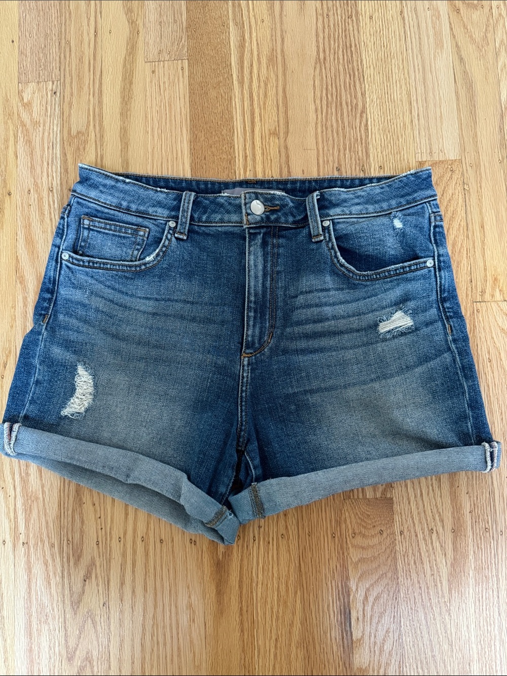 Joe’s Jeans High-Rise Dark Blue Denim Shorts